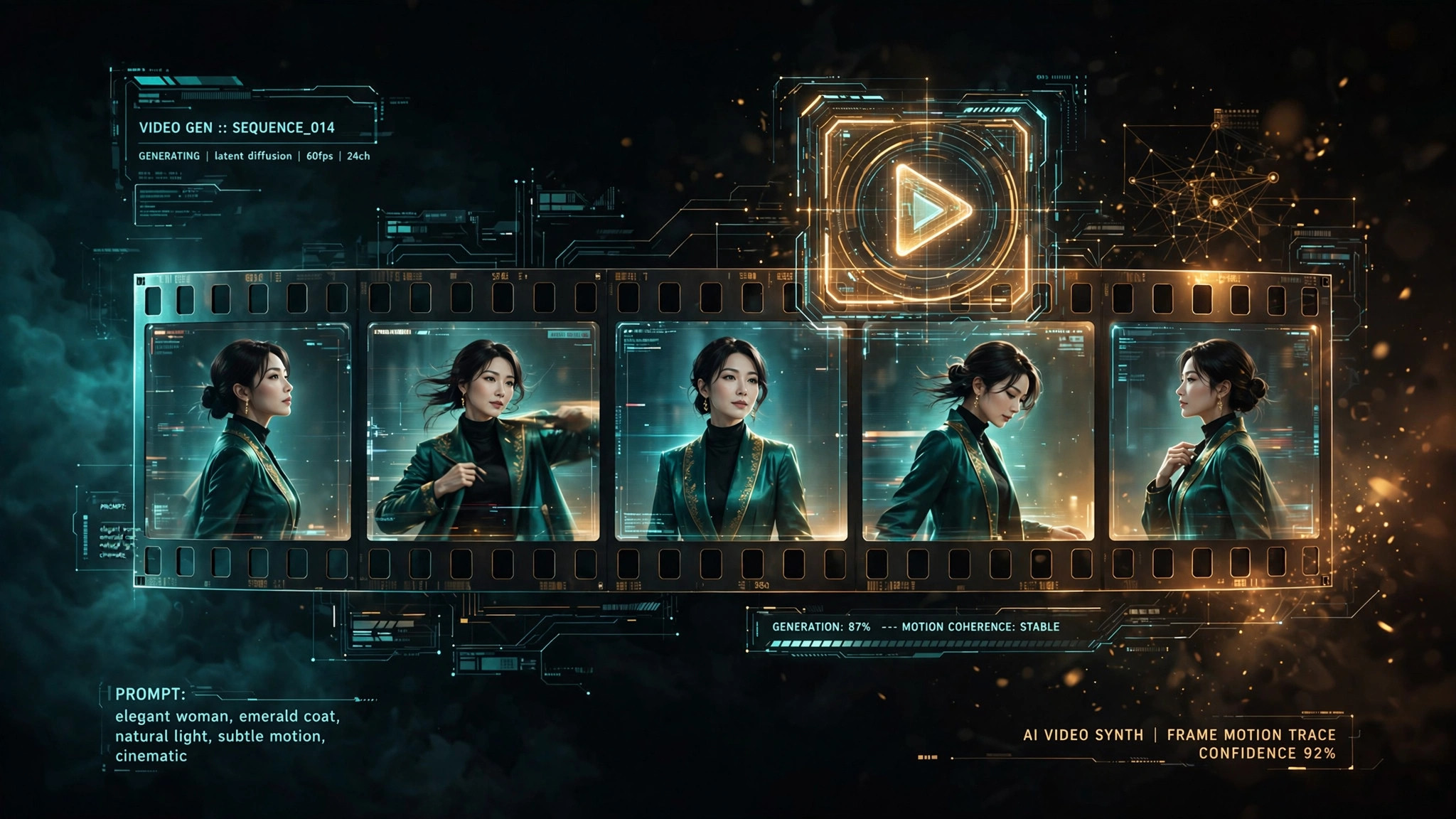 AI video generation concept