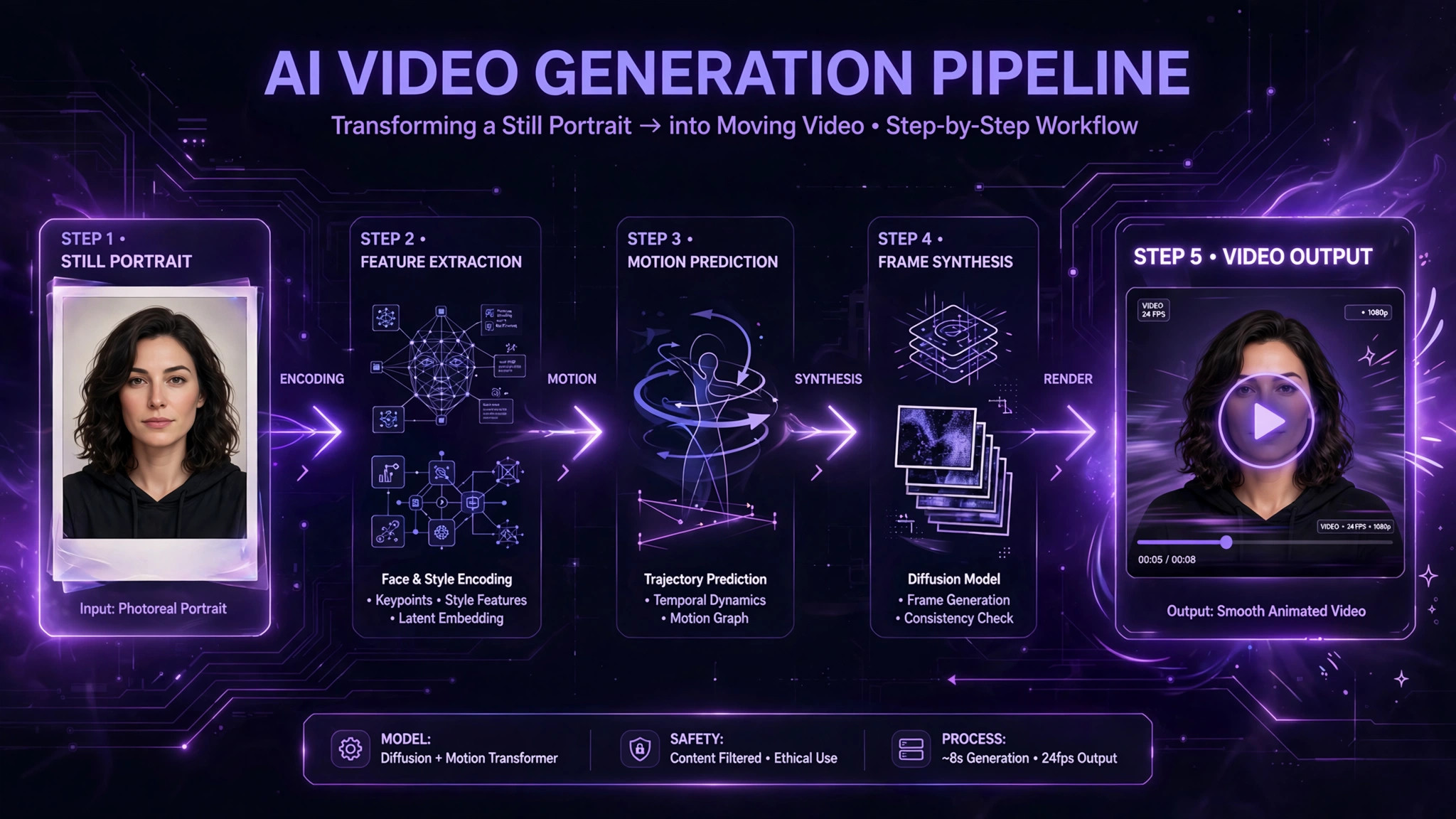 Image to video workflow diagram